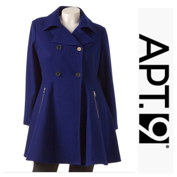 royal blue womens pea coat